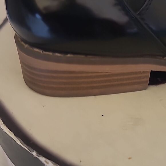 Rocket Dog Black Pantent Leather Slip On Boots - Picture 4 of 10